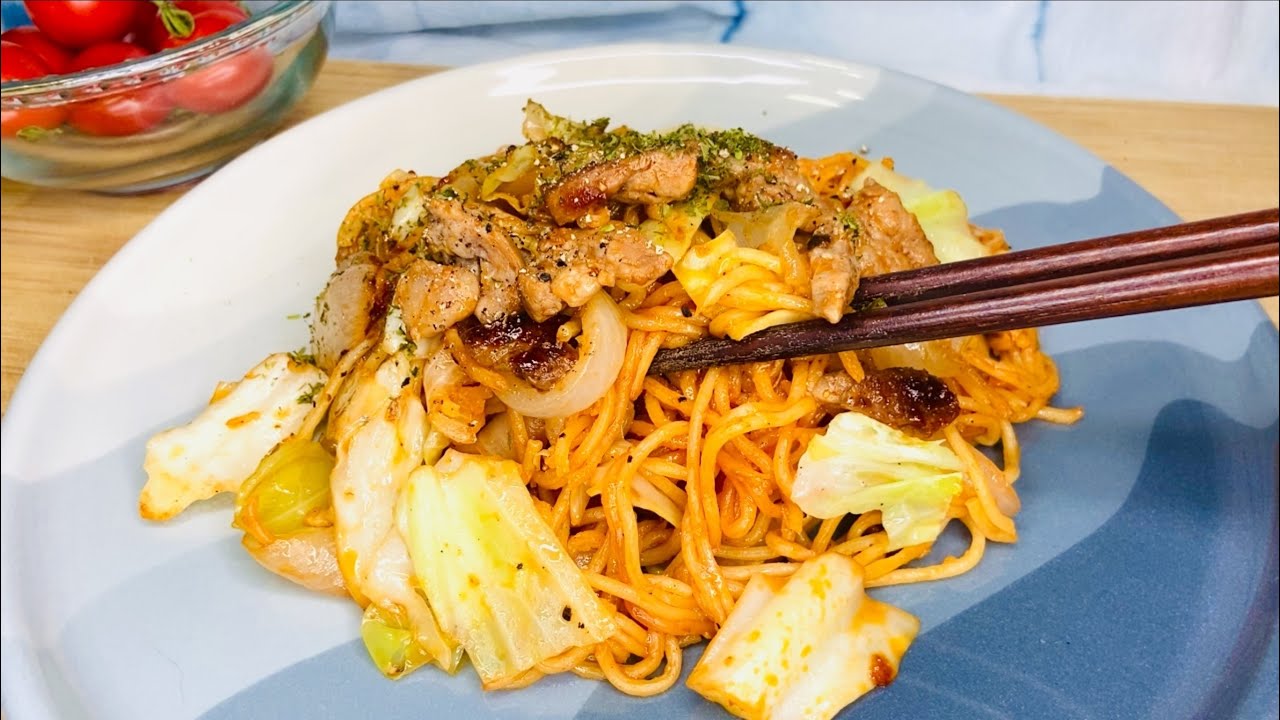 Japanese Stir-Fried Noodles in 20 min- My Mom’s Yakisoba Recipe w/ a Simple Homemade Sauce