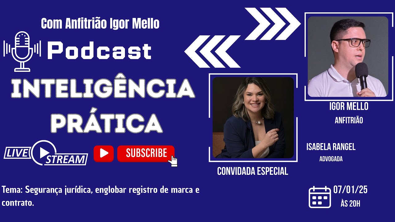 #Inteligência #Prática- Ep71 -DRa Isabela Rangel - Segurança Jurídica / Registro de Marca - 07/01/25