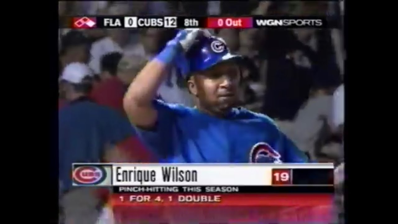 Florida Marlins @ Chicago Cubs - June 14, 2005 - Sergio Mitre, Aramis Ramirez, Enrique Wilson