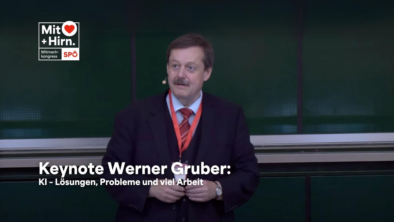 Keynote Werner Gruber: K&uuml;nstliche Intelligenz &ndash; L&ouml;sungen, Probleme und viel Arbeit