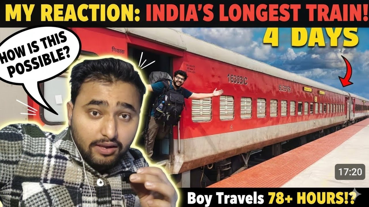 78 HOURS in India's Longest Train! 😱 