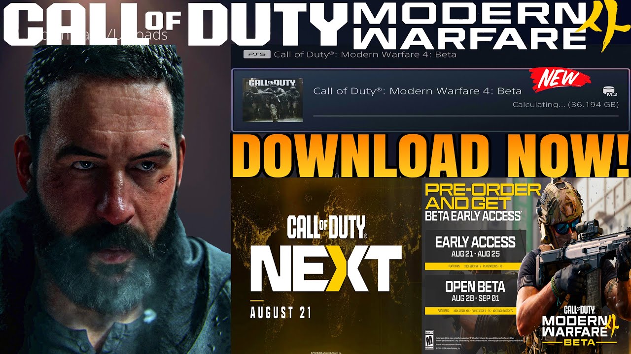 HOW TO DOWNLOAD MODERN WARFARE 4 BETA ON XBOX,PLAYSTATION, PC NOW!