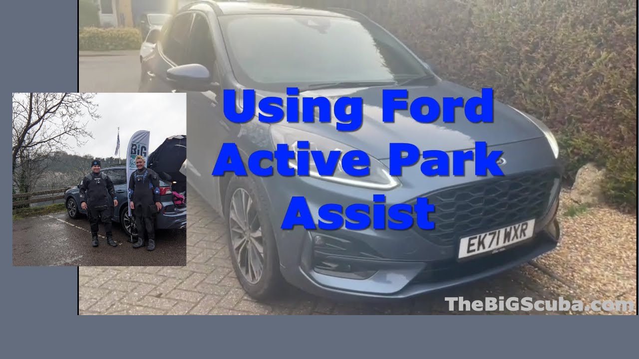 Watch the Ford Kuga Escape PHEV park itself!! BiG Scuba Gemma Shows how its done!