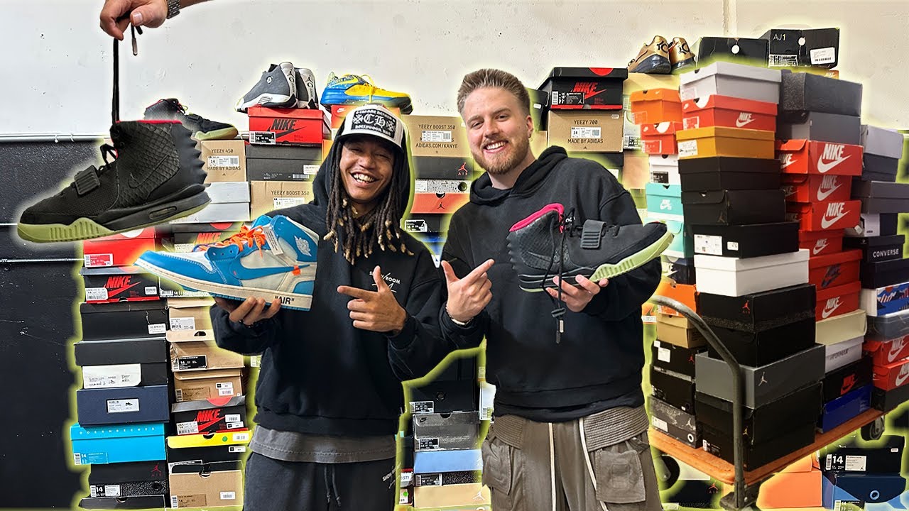 Потратить более 100 000 долларов на редкие кроссовки (Dior 1, Eminem 4, Yeezy 2 и другие) за один...
