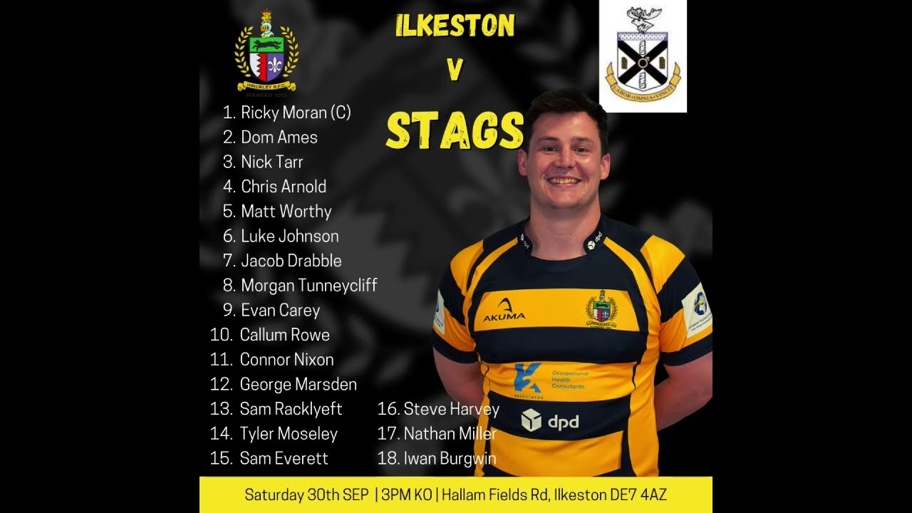 Ilkeston RFC V Hinckley RFC Stags (2ndXV) 30/09/23 highlights