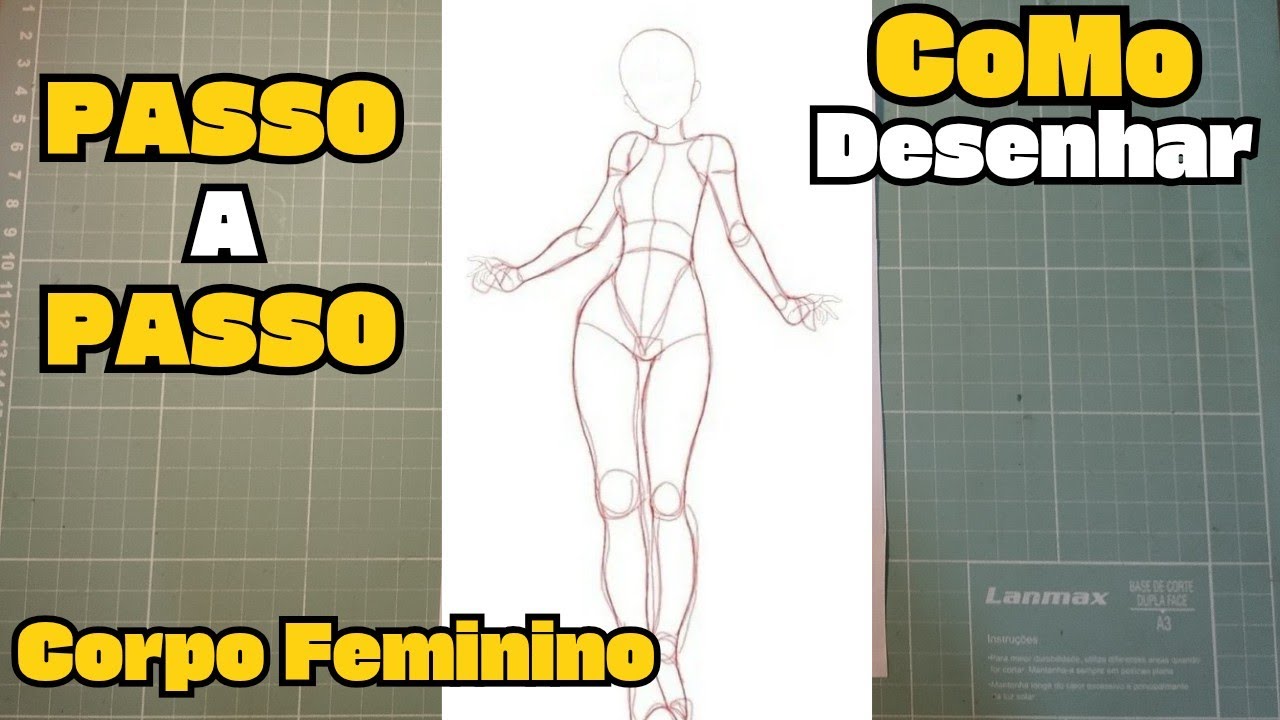 Como desenhar corpo feminino passo a passo