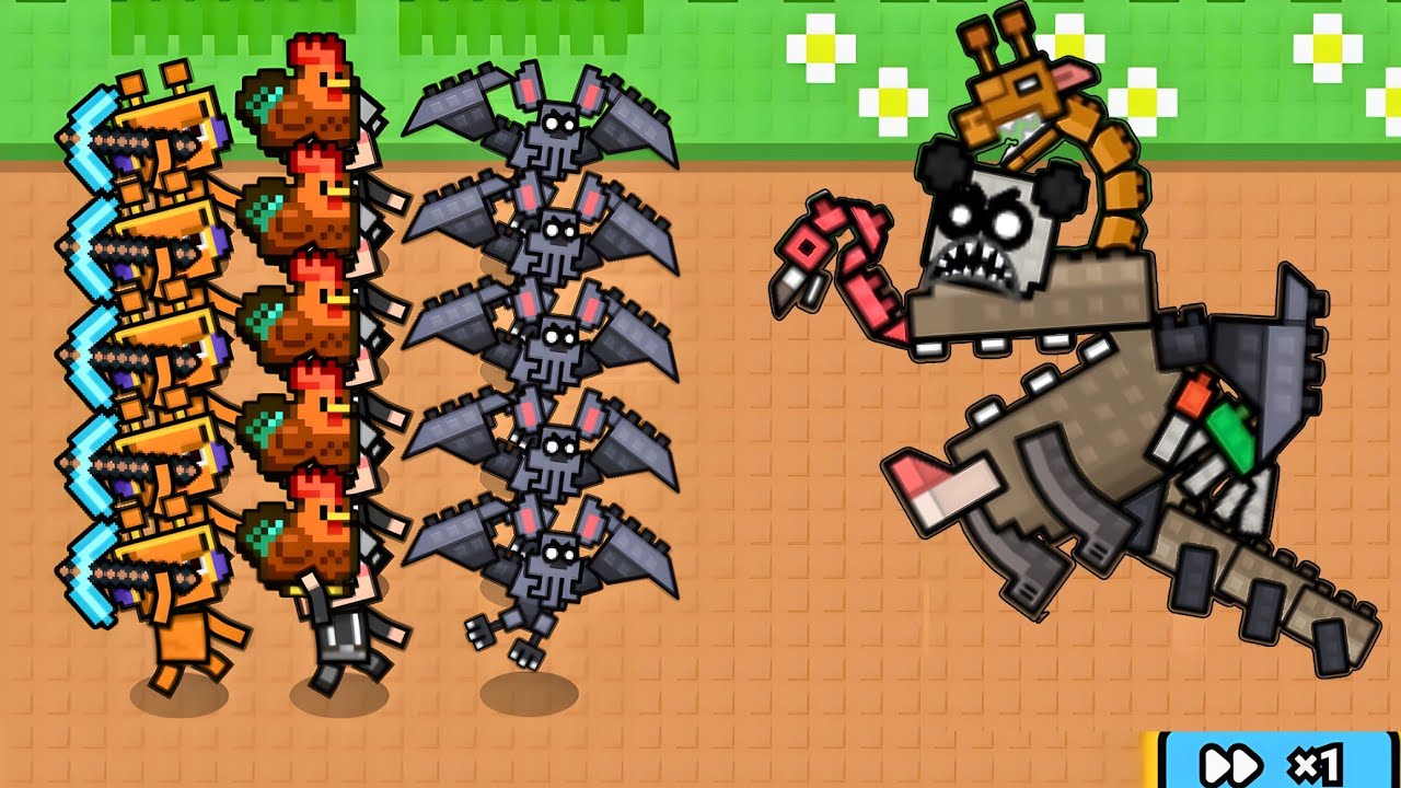 Block Berst Clash | Final Boss Vs Animals & Sprunki Monster Merge Battle, New Strategy Game 