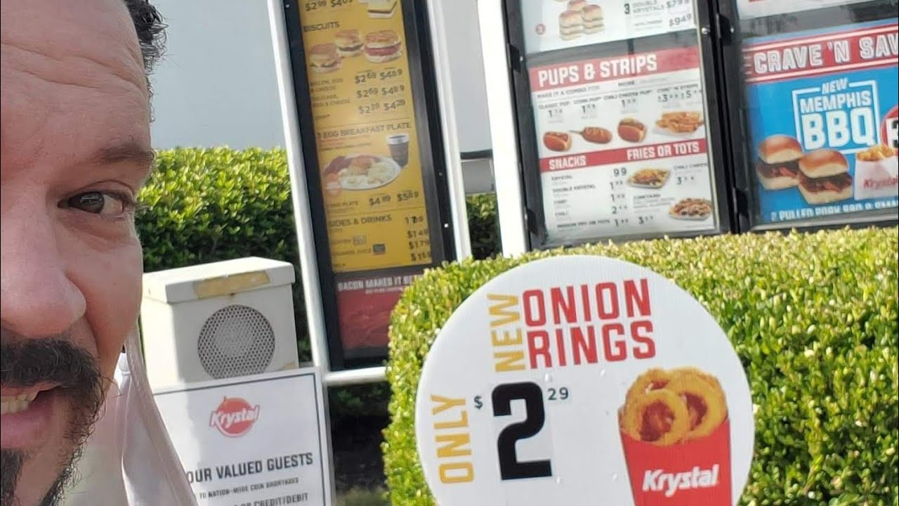 Live Drive Thru Challenge and  New Krystal Memphis Pulled Pork Review