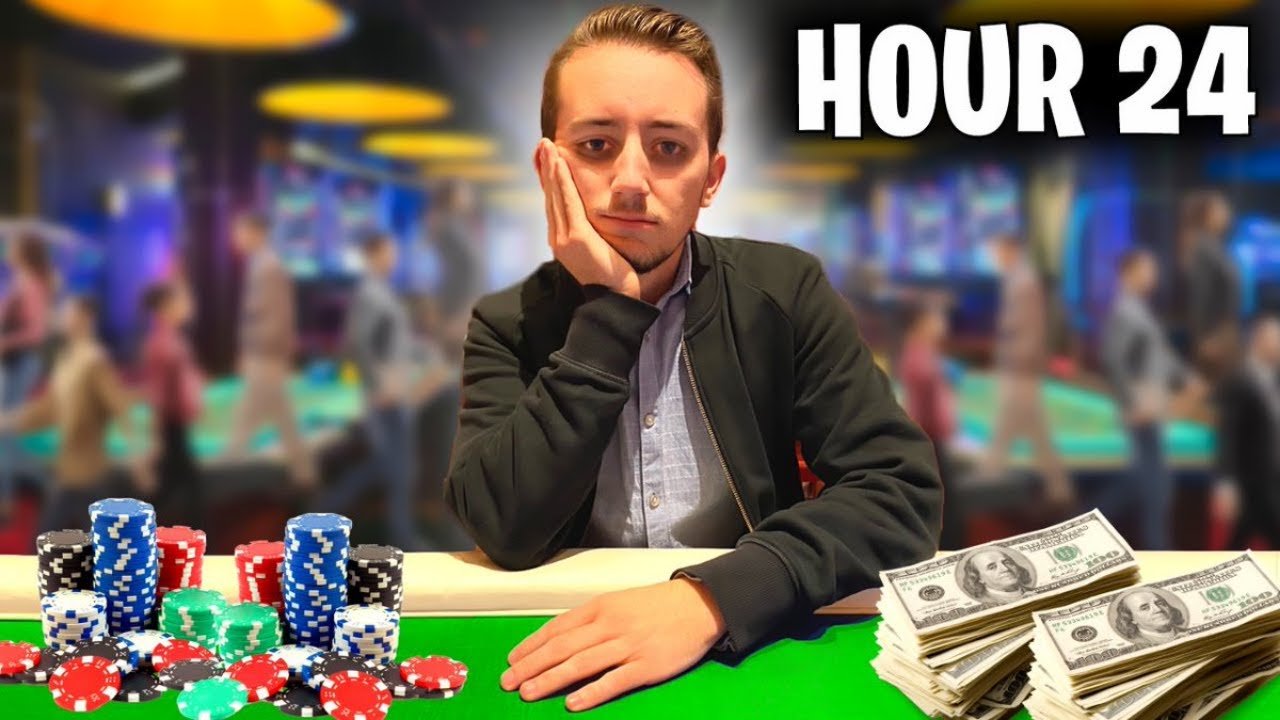 I Played Poker for 24 Hours Straight (+$3,000)