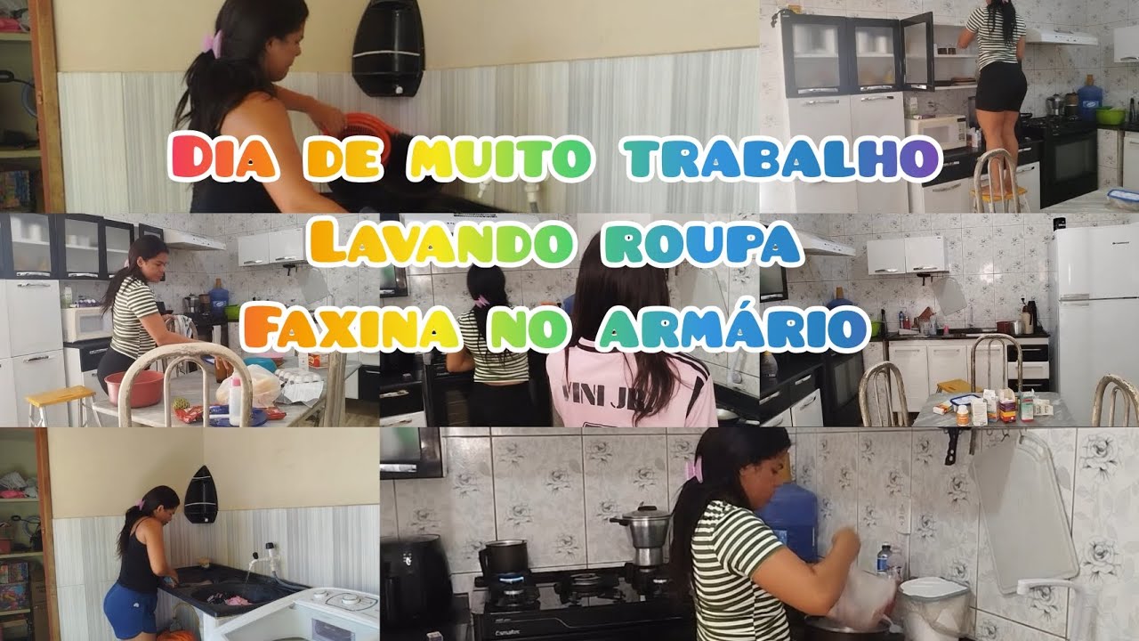 Vlog/ faxina no armário, lavando roupa e fazendo o almoço. Rotina puxada, mas amo cuidar do meu 🏡💖
