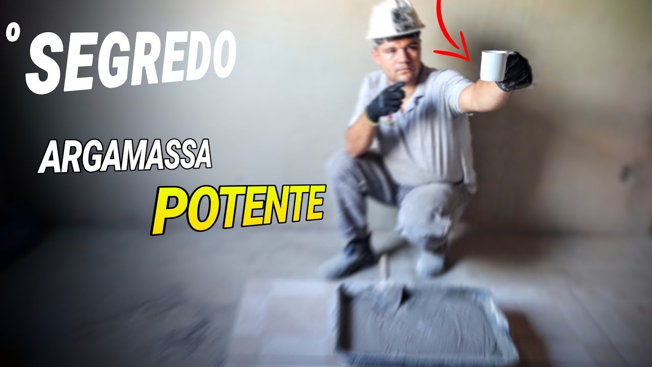 O SEGREDO que os Fabricantes não querem que VOCE Descobre Como DEIXAR a Argamassa POTENTE