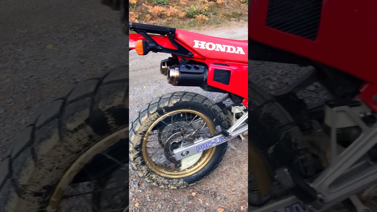 1990 Honda NX 650 Dominator in the woods and mud #hondamotorcycles #hondadominator #advebturerider