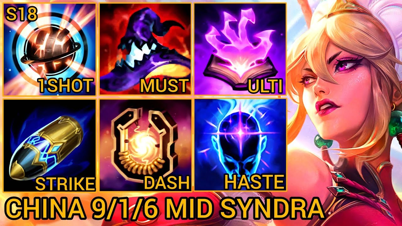 Country Top 1 Syndra S Rating 9/1/6 - China Server Wild Rift Season 18 New Build Best Tier By Tiarty
