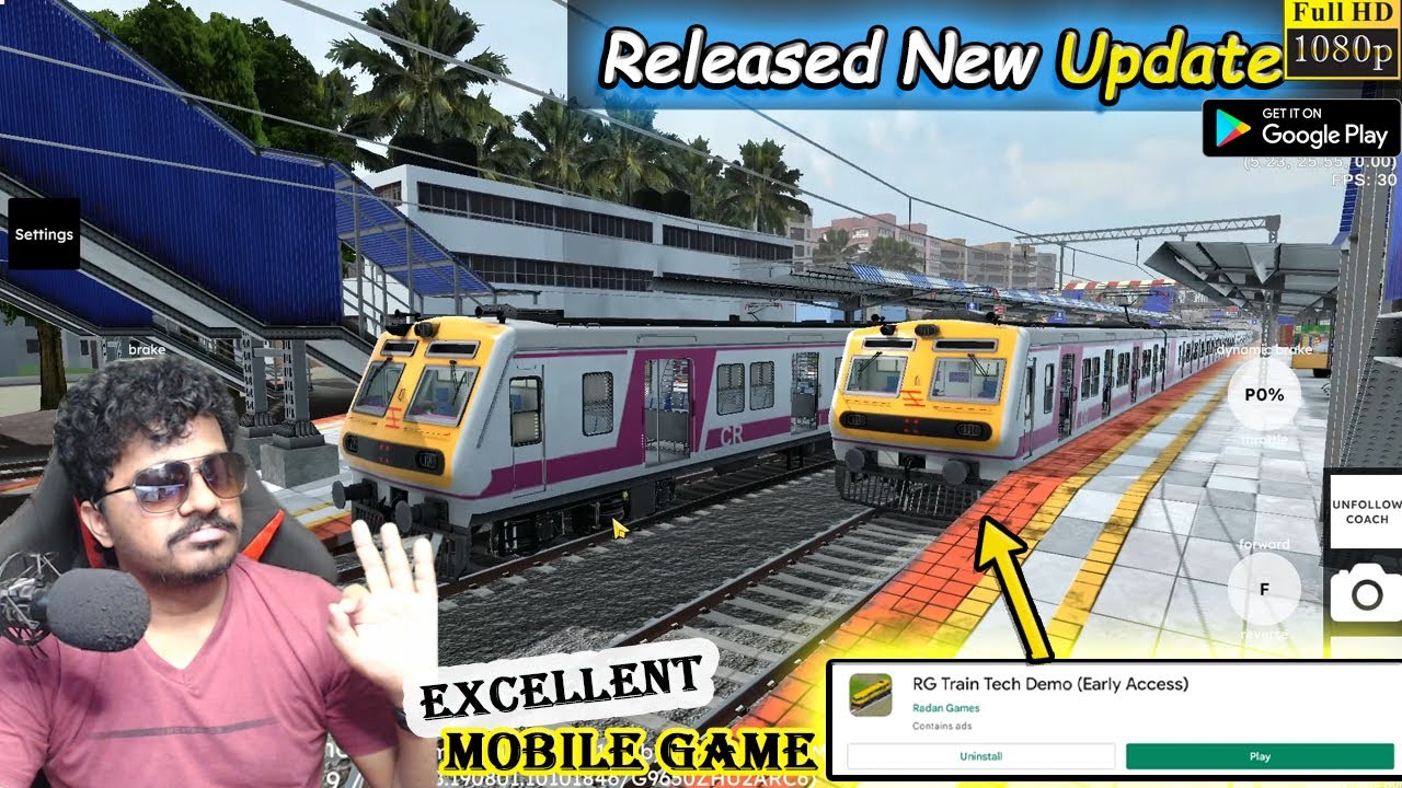 Released New Update Graphics Indian Train Game | RG Train-Tech Demo Android Game
