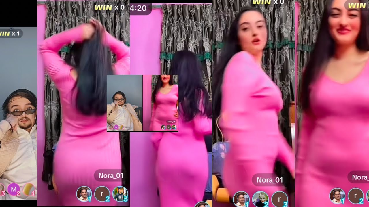 Waseem vs Noor - Hot Punishment Catwalk Challenge Live on TikTok with Cute Girls #funny #hotcomedy