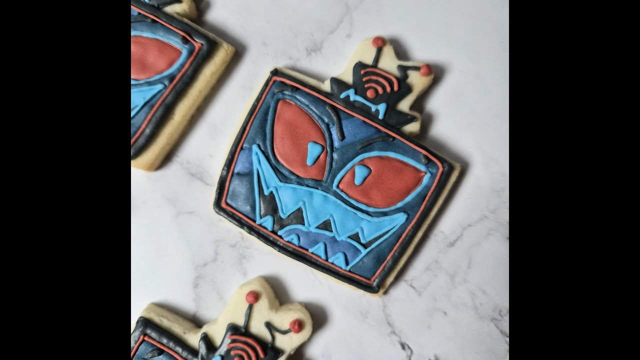 Hazbin Hotel Vox (Head) Cookie Design