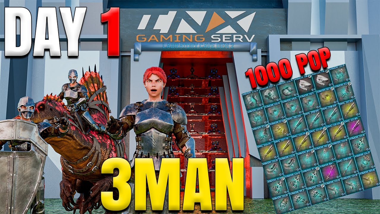 DAY 1 OF DOMINATING INX 3MAN (7 raids in 6 hours) - ARK: Survival Evolved