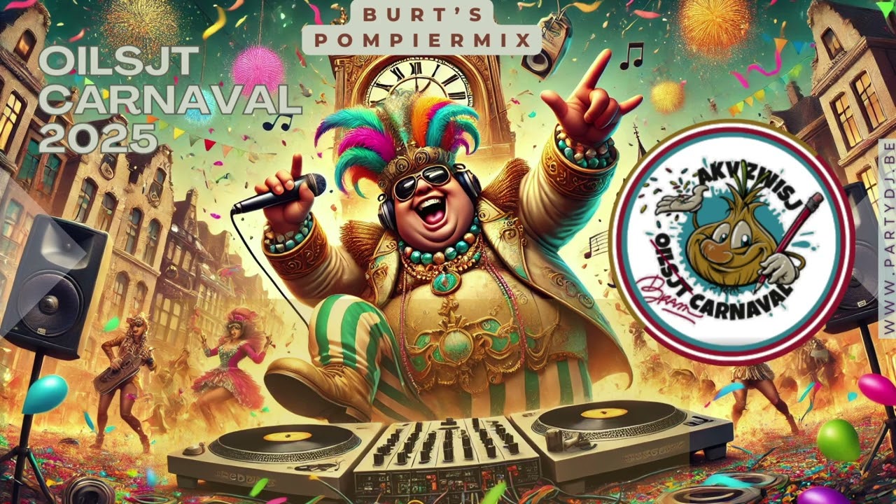 Zwisj Pompiermix Grote Markt & Vredeplein Aalst Carnaval - Oilsjterse Carnavalmix Zondag 02 03 2025