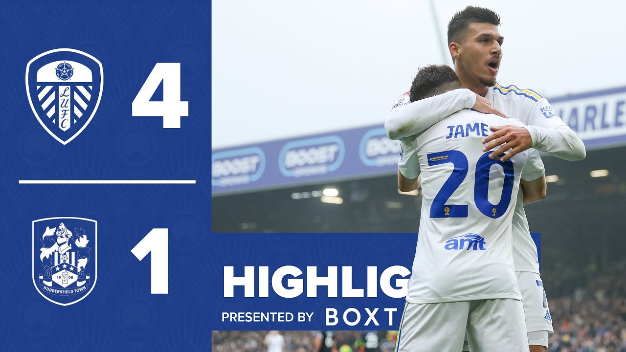 Highlights | Leeds United 4-1 Huddersfield Town | EFL Championship