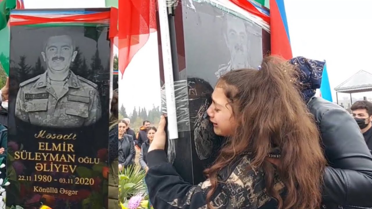 Şəhid Elmir Əliyev böyük izdihamla yad olundu - Ağdam şəhidlər xiyabanı