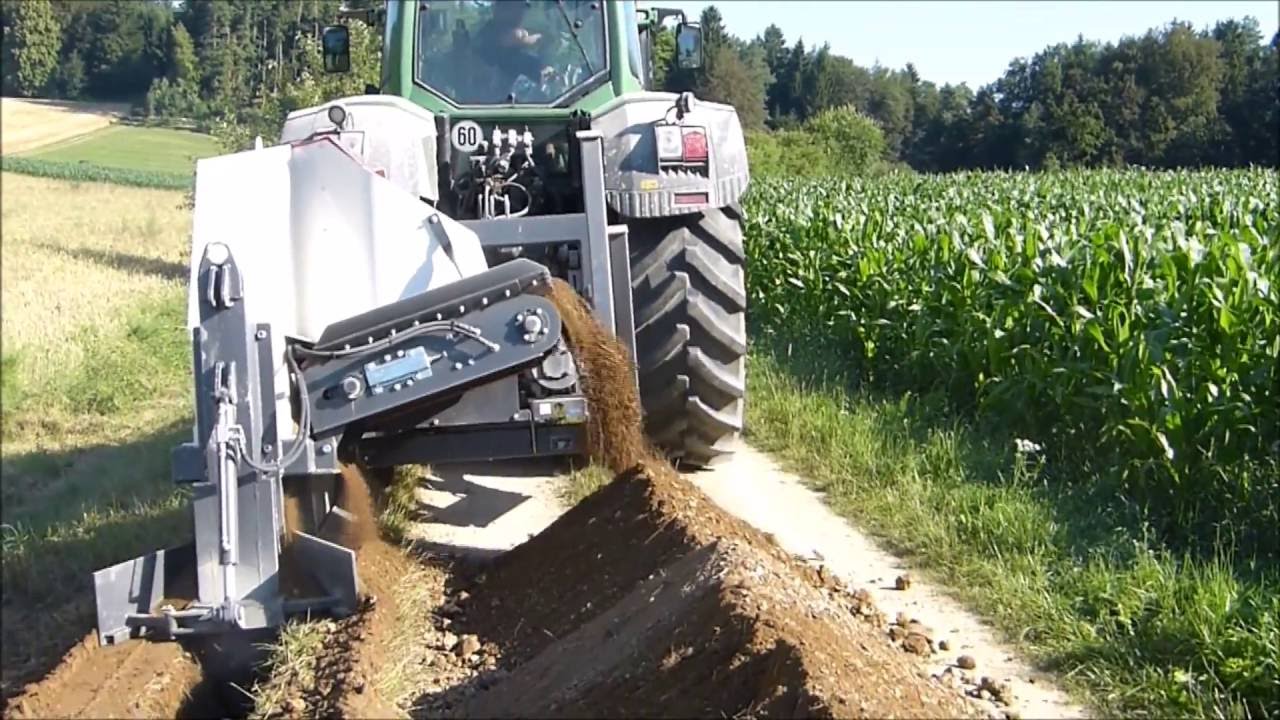 Grabenfräsen mit Stehr SGF 1300 und Fendt 936