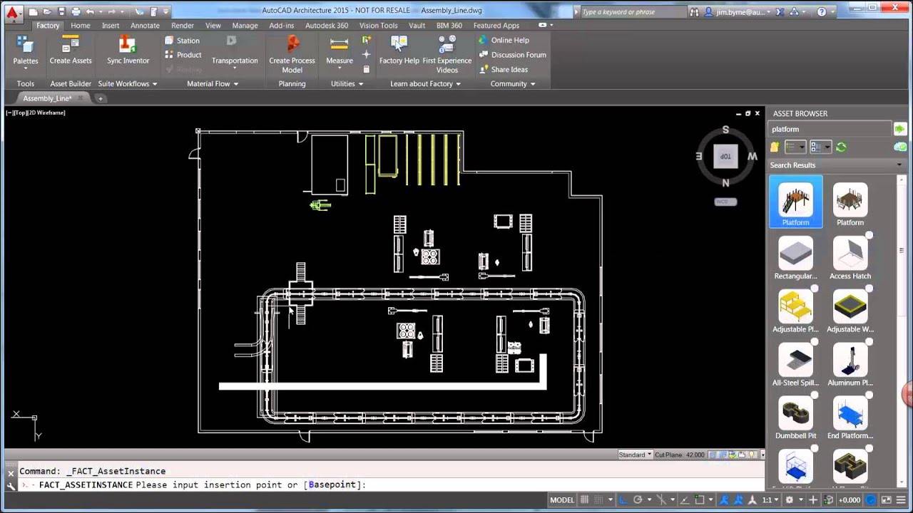 Factory Layout Design - Part 1 of 4 (AutoCAD)