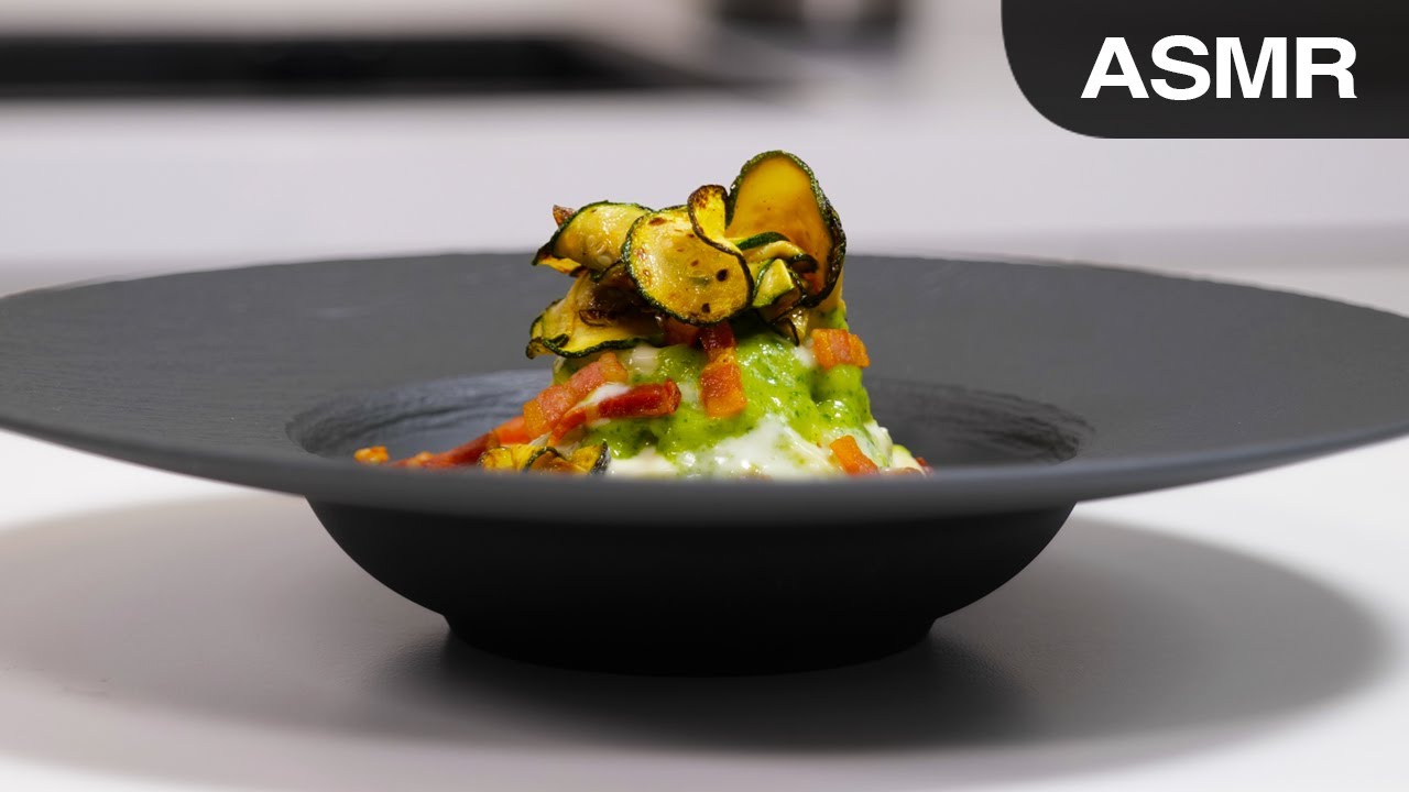 ASMR | LINGUINE ZUCCHINE e TALEGGIO [no talking #OTTIMO​​​​]