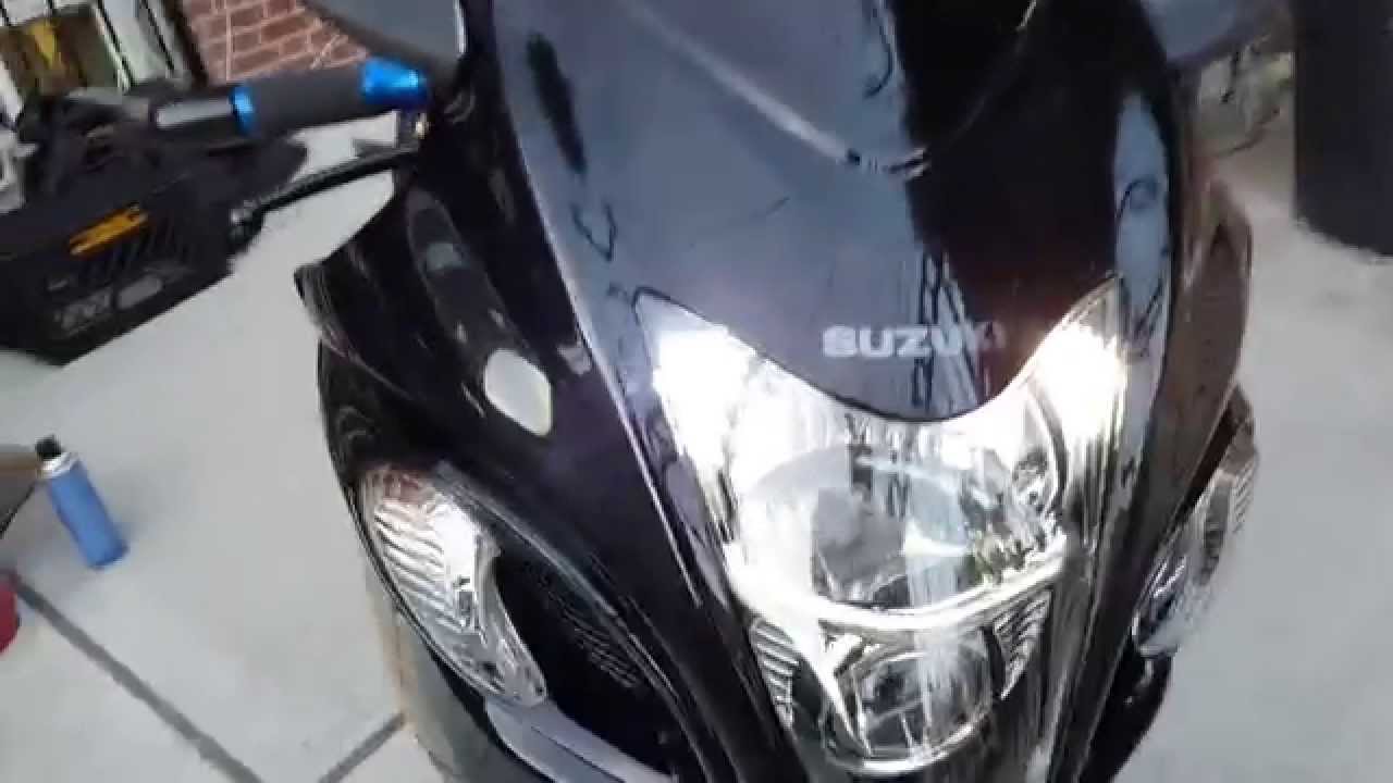 2015 Suzuki Hayabusa with Puig double bubble