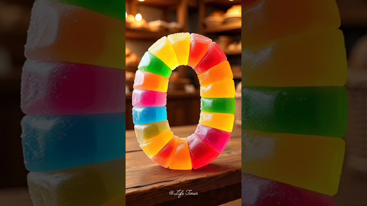 Sweet Candy Jelly Count Up | 0 to 9 Numbers with Voice 🍬 #countup #timer #shorts
