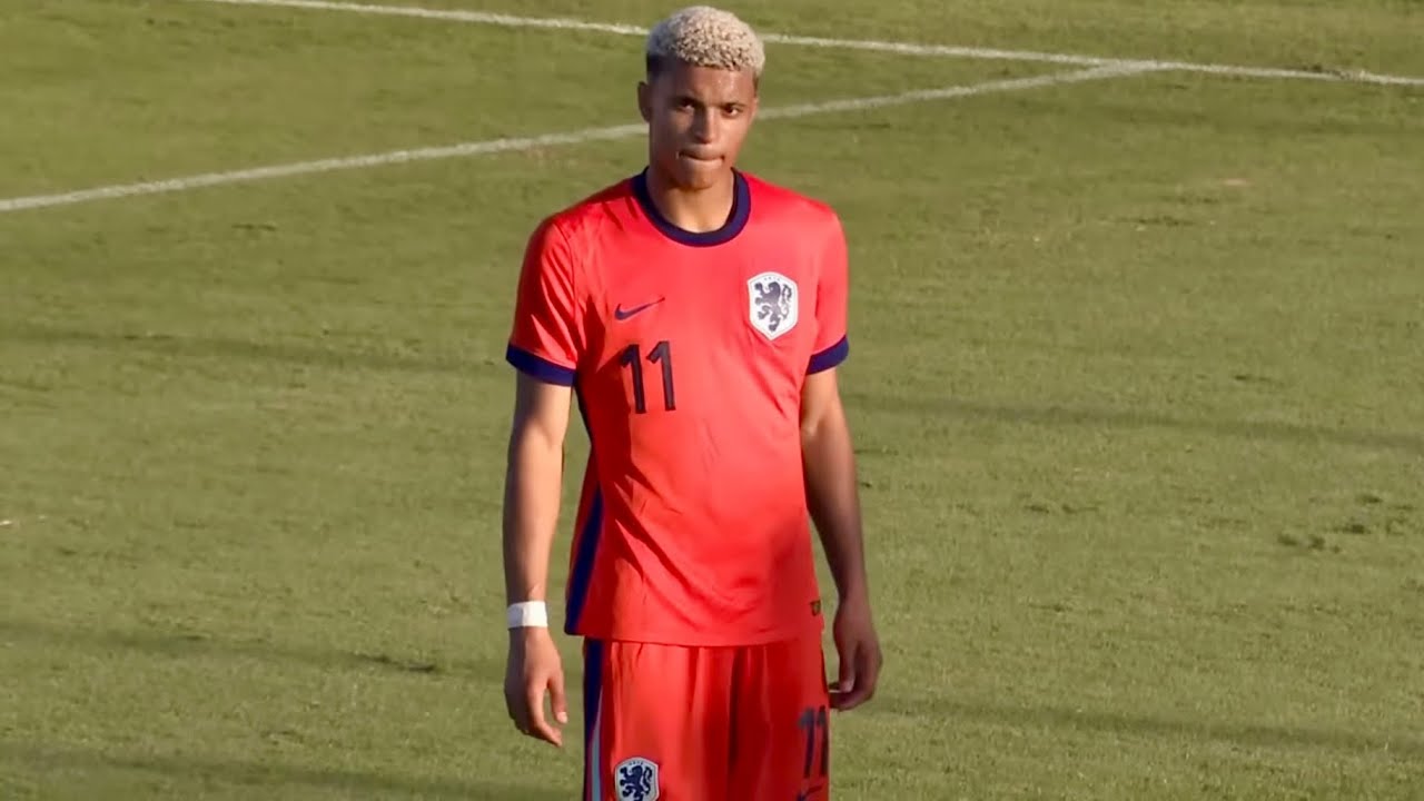 Ayodele Thomas (18) vs Spain U19 | Dutch Left Winger Highlights