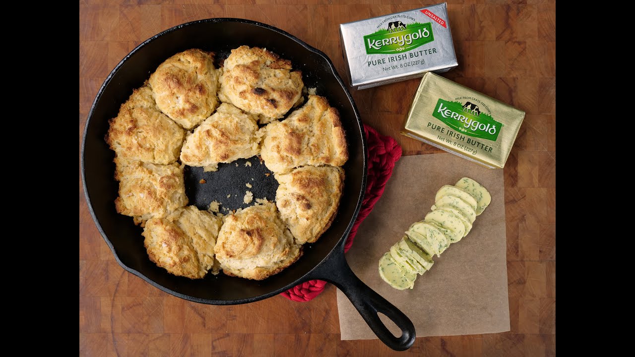 Kerrygold’s Dynamite Shop Cooking Series: Buttery Drop Biscuits with Flavored Compound Butter