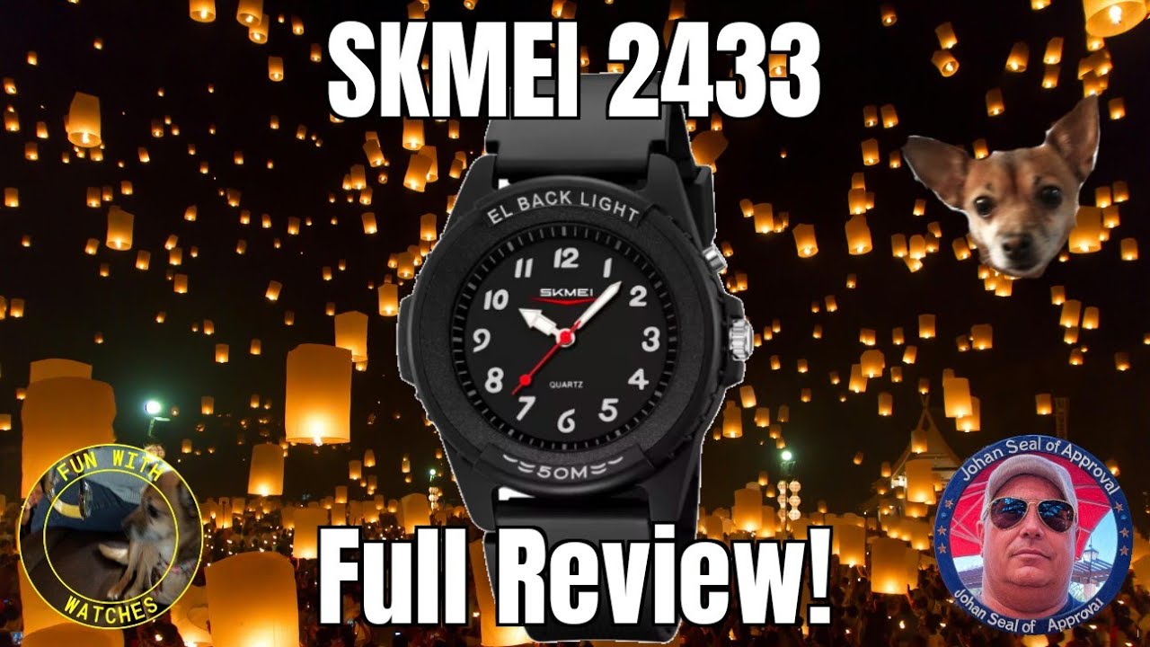 Обзор кварцевых часов SKMEI 2433 EL с подсветкой!