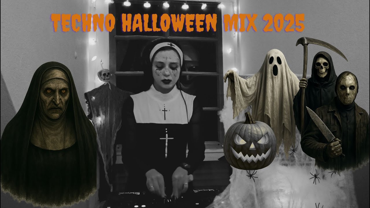 👻 HALLOWEEN TECHNO SET 2025 | Melodic Techno • Peak Time • Tech House | AI Horror Visuals