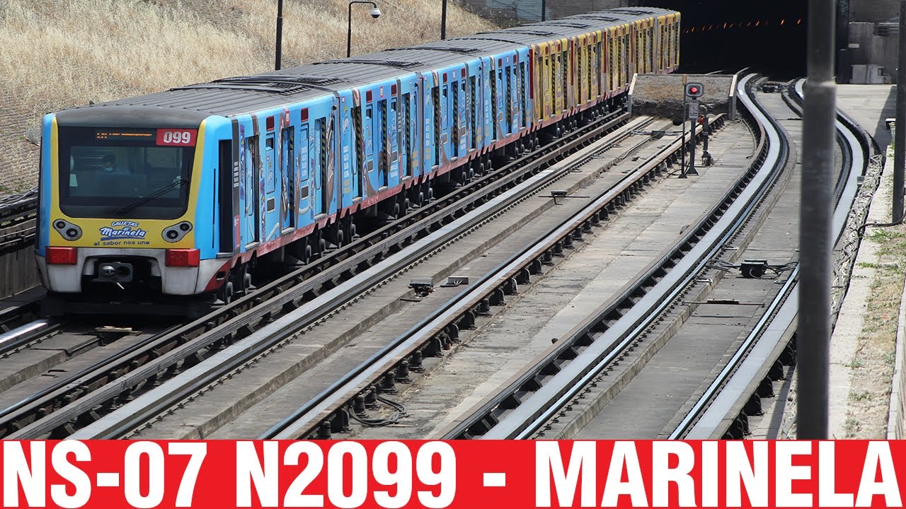 Metro De Santiago | NS-07 N2099 con publicidad Marinela