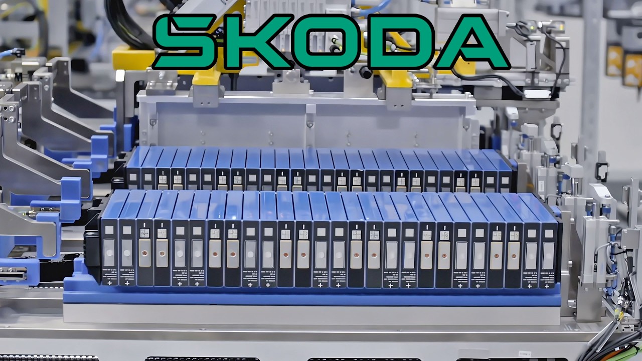 Škoda battery - cell to pack - production line  |  LFP chemistry  |