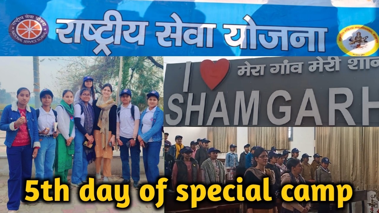 NSS 7 Day Camp Day 5 | Village Survey at Shamgarh + Lectures | College Vlog