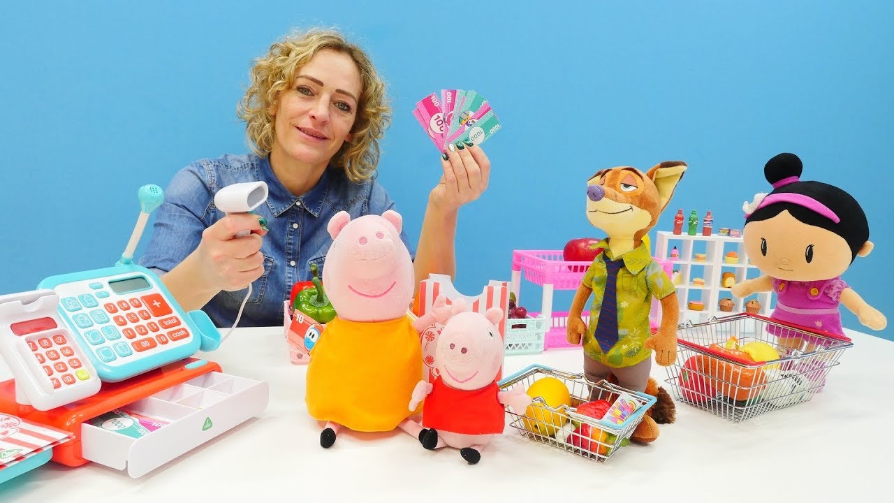 Nicoles Grüne Box - Wir brauchen eine Kassiererin - Spielzeugvideo für Kinder
