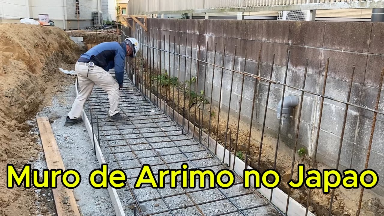 Muro de arrimo no Japão