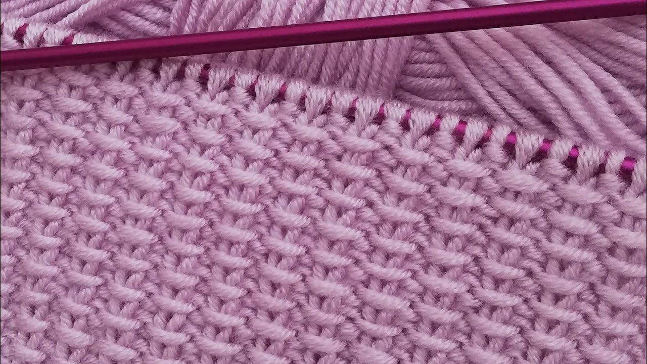Çok kolay çok güzel iki şiş örgü modeli anlatımı ✔️crochet knitting
