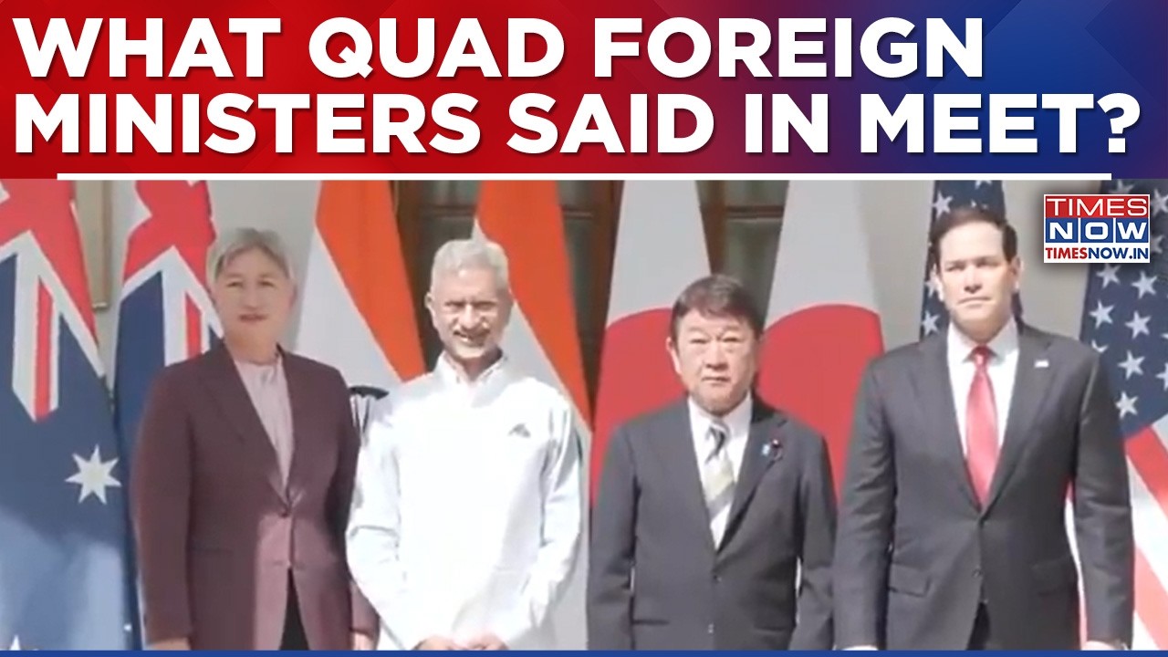 Quad Foreign Ministers Delhi Meet: EAM Jaishankar & US, Australia & Japan Counterparts Say...