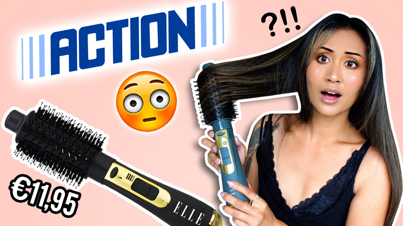 ACTION FOHNBORSTEL TESTEN 🤑 goedkope heteluchtborstel uitproberen 😏 ShelingBeauty