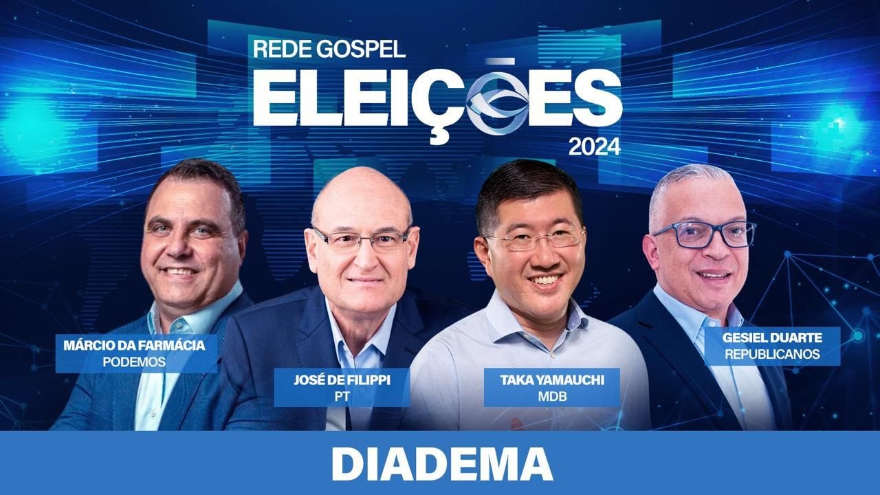 DEBATE PARA PREFEITO DE DIADEMA  - REDE GOSPEL ELEIÇÕES 2024 (BLOCO 1 E 2)