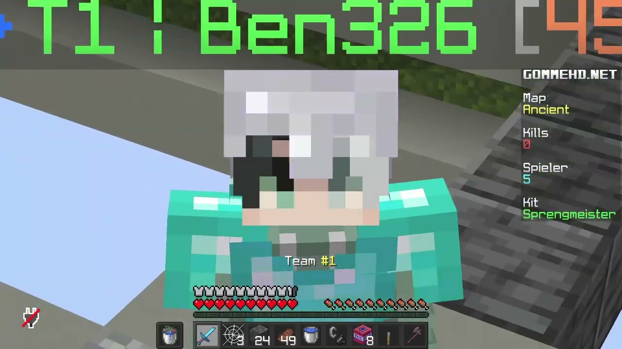 Nuclear Bomb in Minecraft Skywars