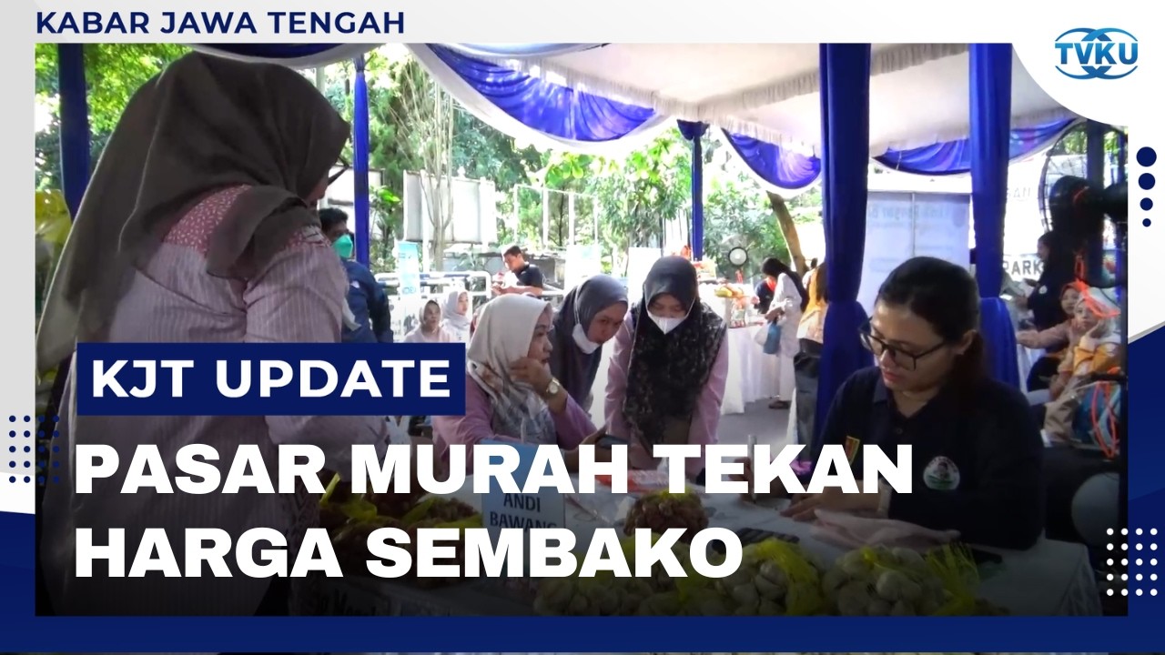 Tekan Harga Sembako, 300 Lebih Pasar Murah Digelar di Jateng