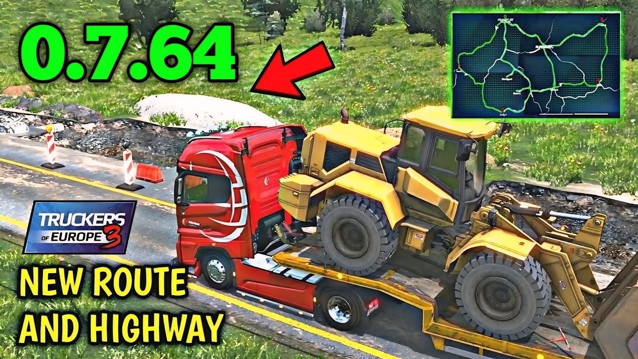 Massive 0.7.64 Update: 4 New Maps and Many Bug Fixes in Truckers of Europe 3! By Wanda Software