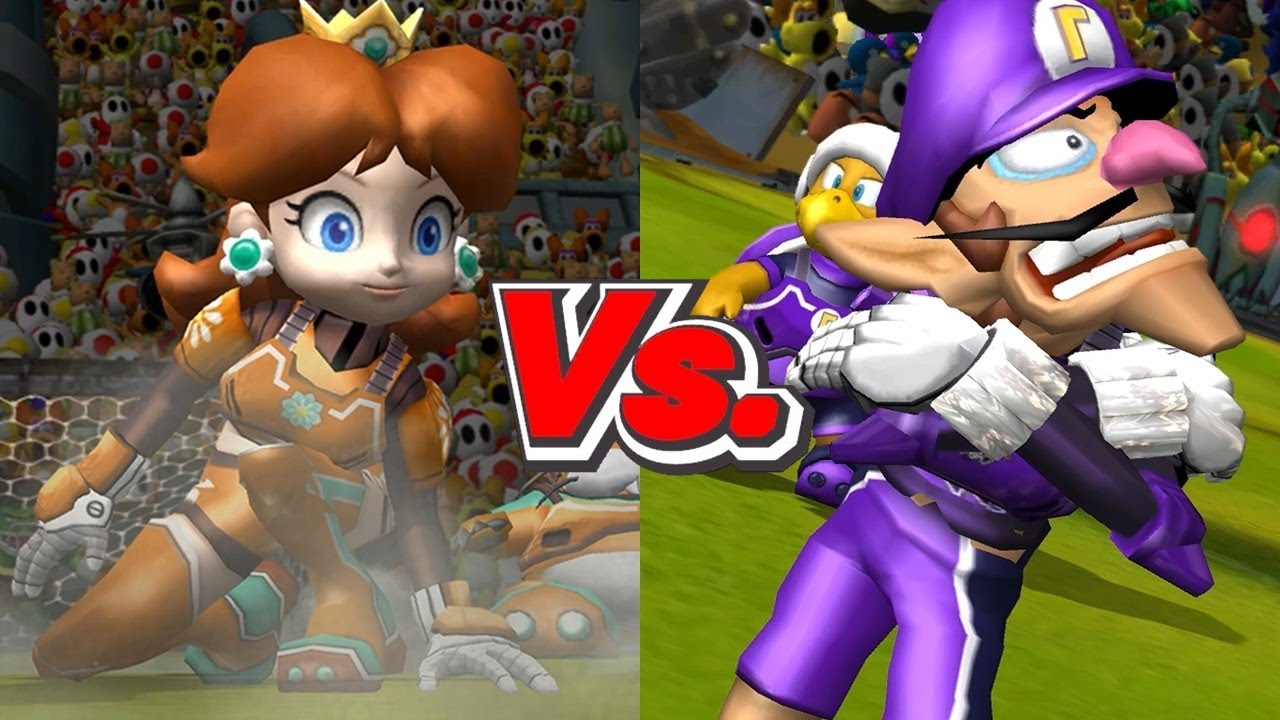 Mario Strikers Charged - Daisy Vs. Waluigi