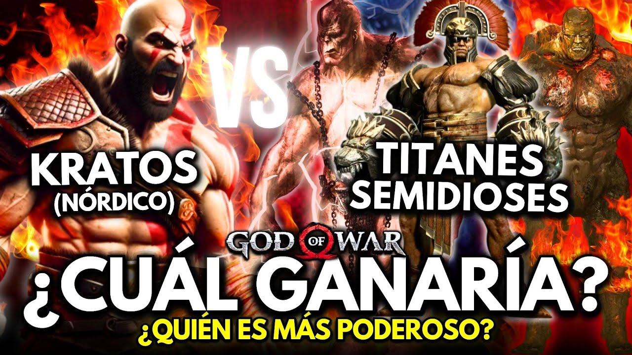 Kratos (Nórdico) VS Titanes y Semidioses GRIEGOS | ¿QUIÉN GANARÍA? ¿Podría vencerlos? - God of War🔥