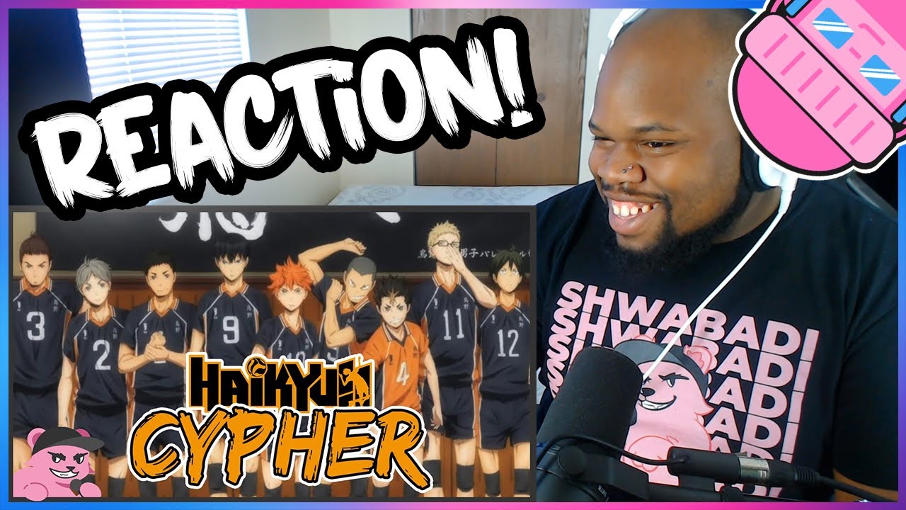 Haikyu Rap Cypher Reaction | SHWABADI ft. Dan Bull, Rustage, GameboyJones, & More!