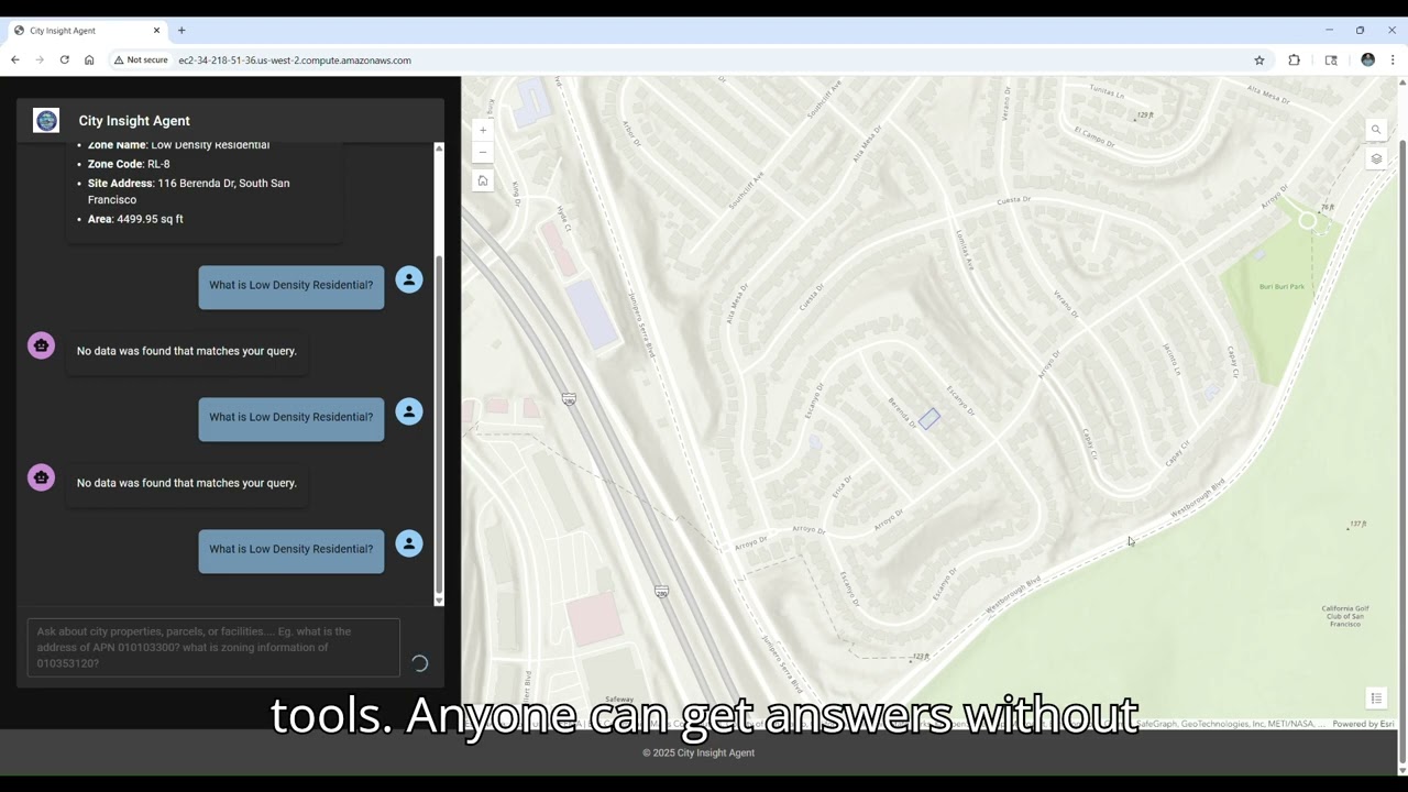 Municipality Spatial Agent: Concept Demo