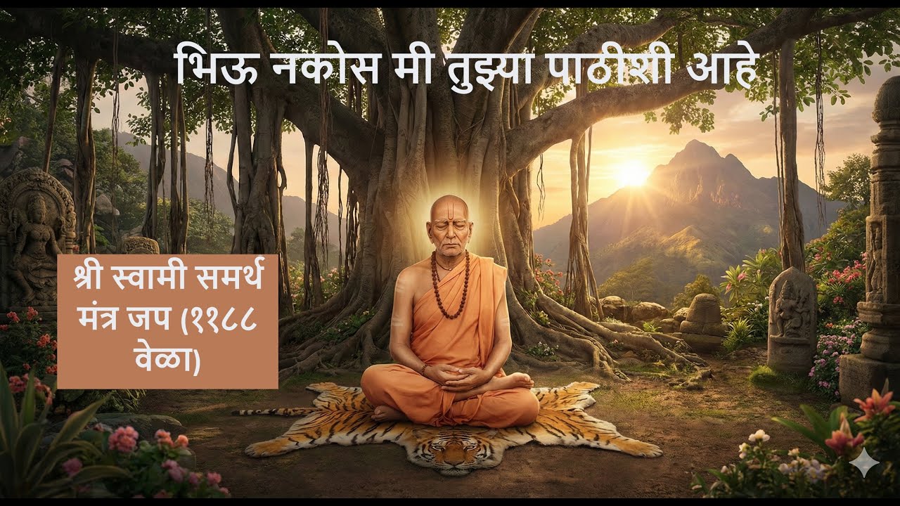 श्री स्वामी समर्थ नामस्मरण ११ जपमाळ (११८८  वेळा) | शांत जप | Sri Swami Samarth chanting 1188 times !